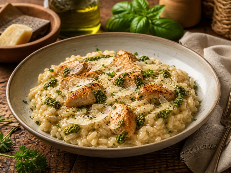 Ризотто с курицей | Фото подпункта 15 | Viva Cucina Ризотто с курицей: фото процесса приготовления — подавайте сразу или после короткого отдыха, когда блюдо выглядит собранным и аккуратным