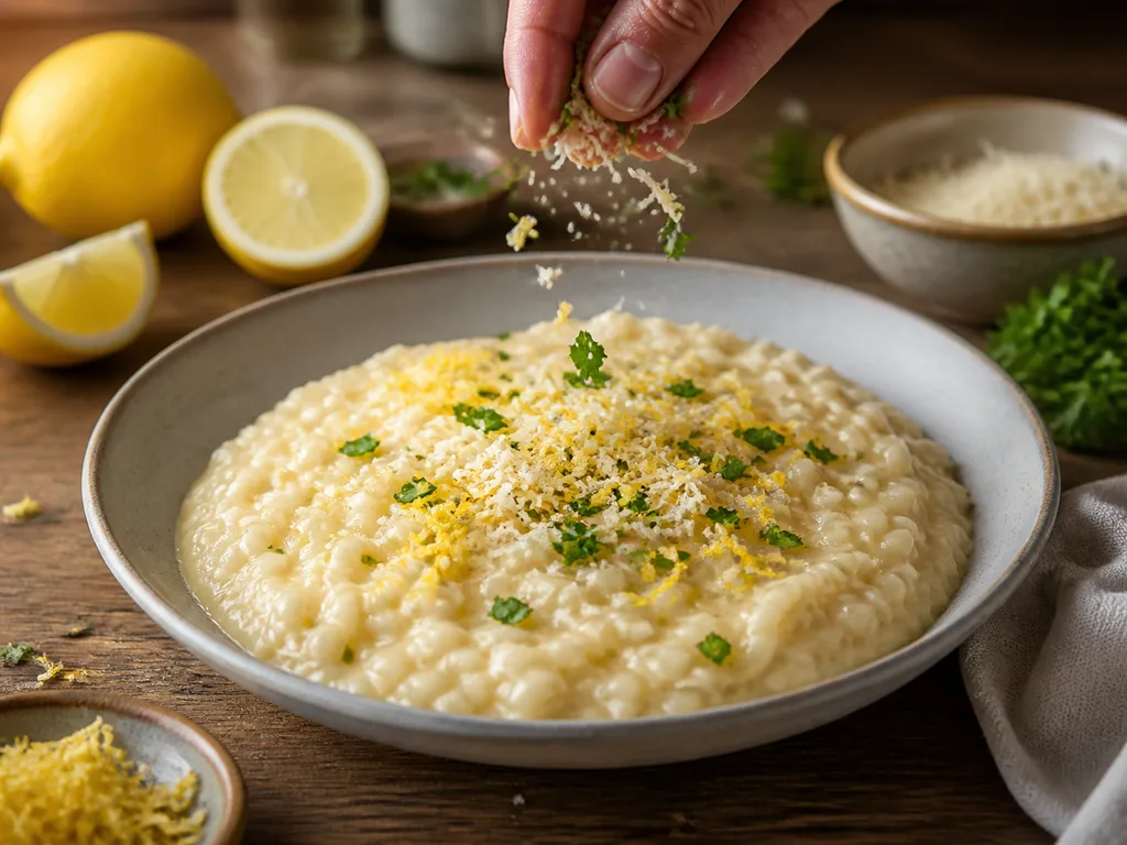 Ризотто с лимоном | Фото подпункта 14 | Viva Cucina Ризотто с лимоном: фото процесса приготовления — добавьте зелень, масло, сыр, лимон или специи только если они поддерживают основной вкус