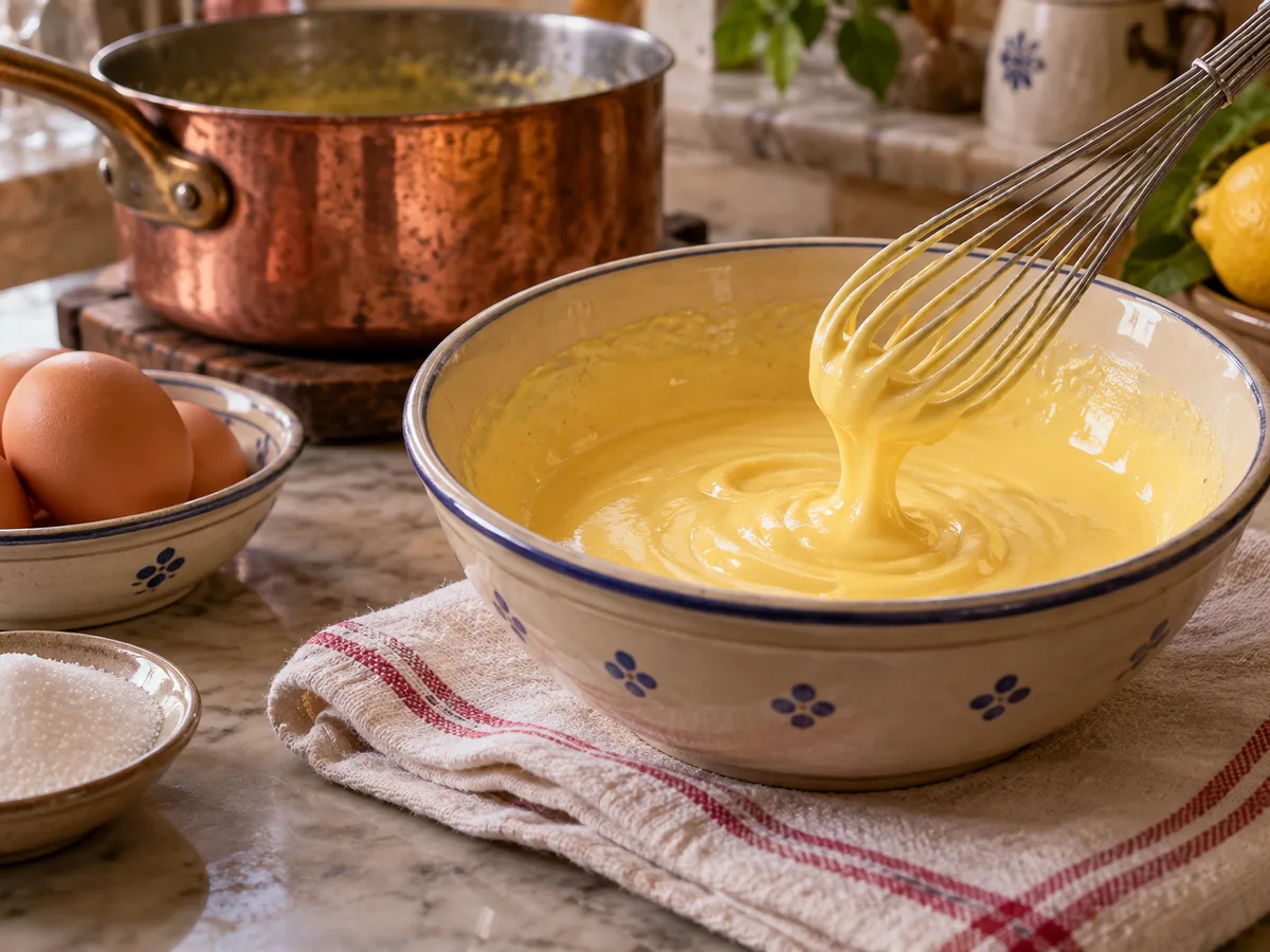 Сабайон | Фото подпункта 13 | Viva Cucina Сабайон: фото процесса приготовления — снимите миску с нагрева и взбивайте ещё около минуты на полотенце