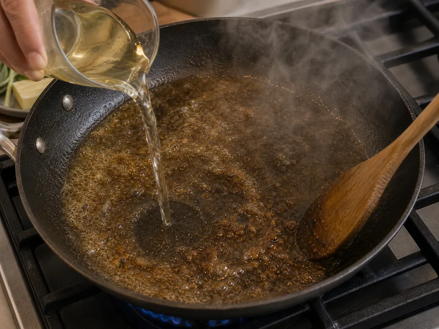 Сальтимбокка | Фото подпункта 11 | Viva Cucina Сальтимбокка: фото процесса приготовления — следите, чтобы крупные кусочки сохранили форму, а соус или соки распределились равномерно