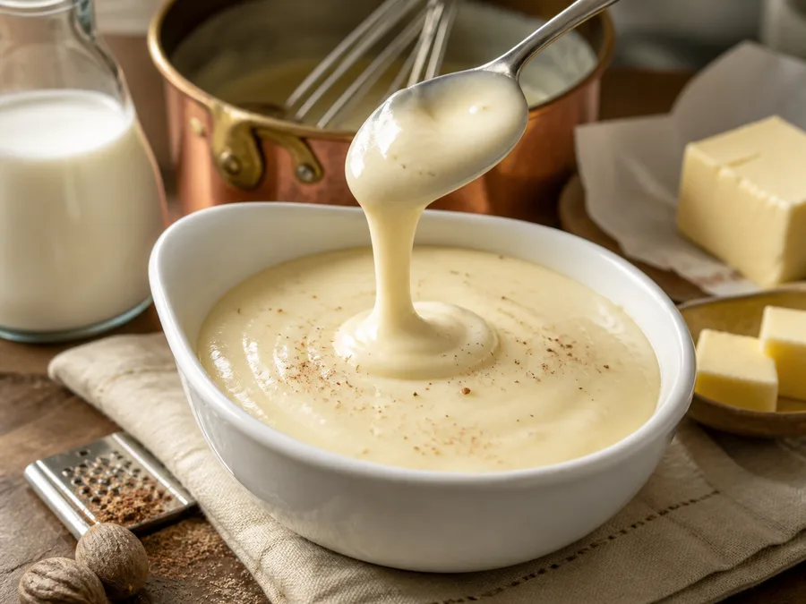 Соус бешамель | Фото подпункта 15 | Viva Cucina Соус бешамель: фото процесса приготовления — подавайте сразу или после короткого отдыха, когда блюдо выглядит собранным и аккуратным