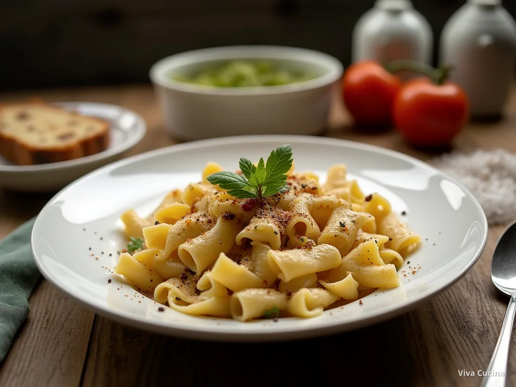 Фарфалле с баклажаном и соусом из тунца и каперсов — готовое блюдо из категории «Паста» на сайте Viva Cucina