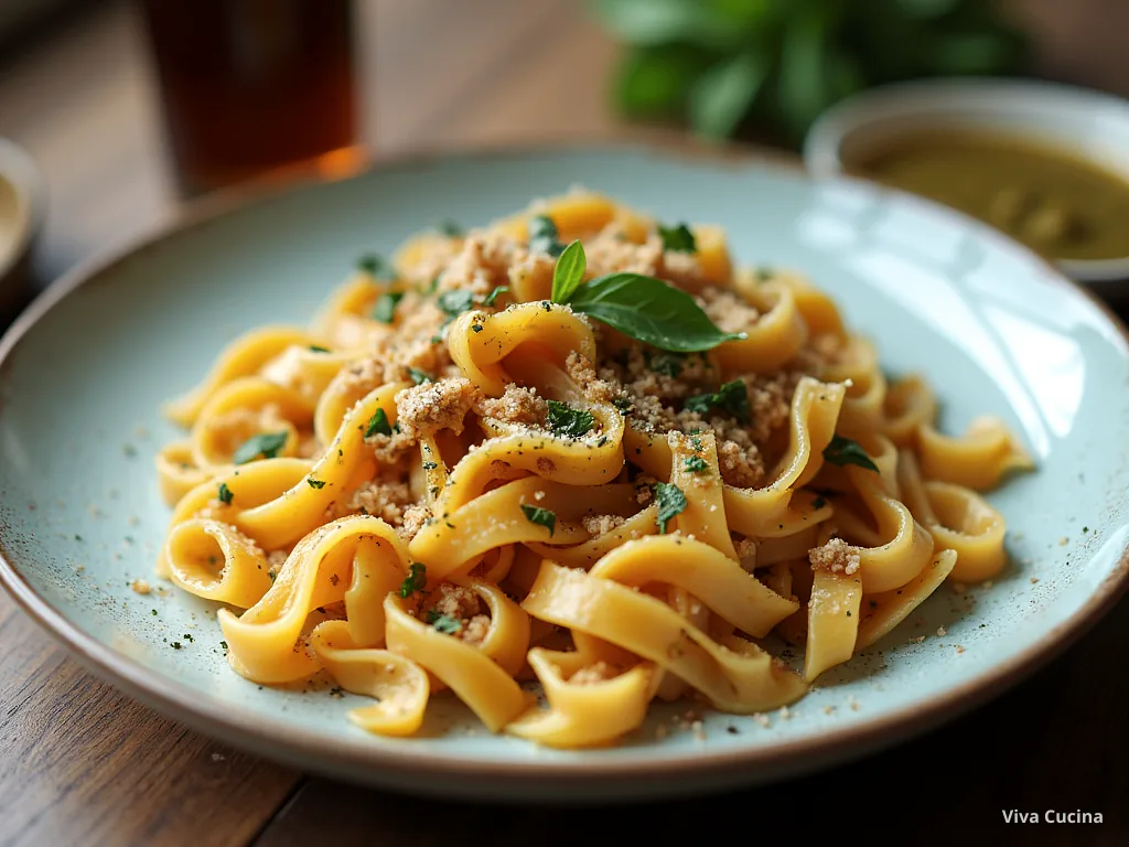 Фарфалле с колбаской и соусом из запечённых перцев — готовое блюдо из категории «Паста» на сайте Viva Cucina