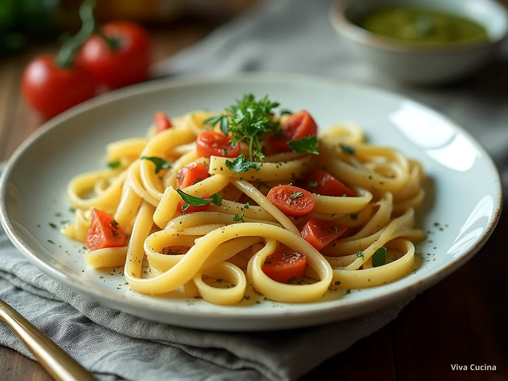 Фарфалле с цукини и сливочно-грибным соусом — готовое блюдо из категории «Паста» на сайте Viva Cucina