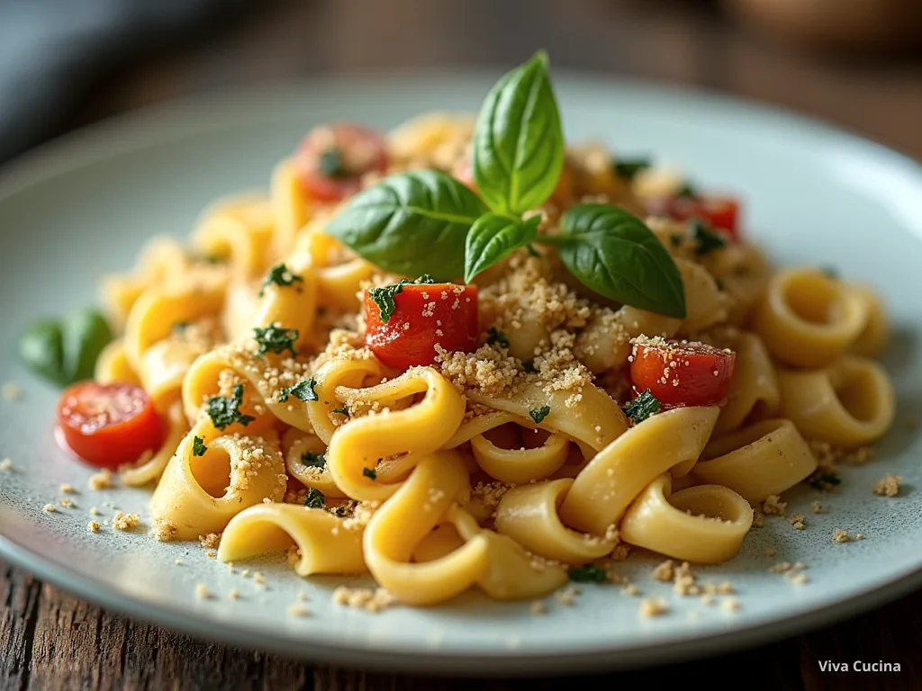 Фарфалле с тунцом и сливочно-грибным соусом — готовое блюдо из категории «Паста» на сайте Viva Cucina