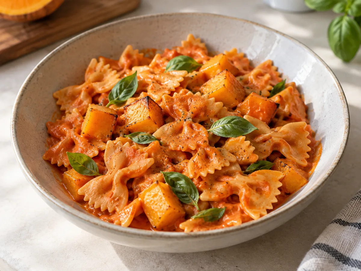 Фарфалле с тыквой и соусом из печёных перцев | Viva Cucina Фарфалле с тыквой и соусом из печёных перцев — готовое блюдо из категории «Паста» на сайте Viva Cucina