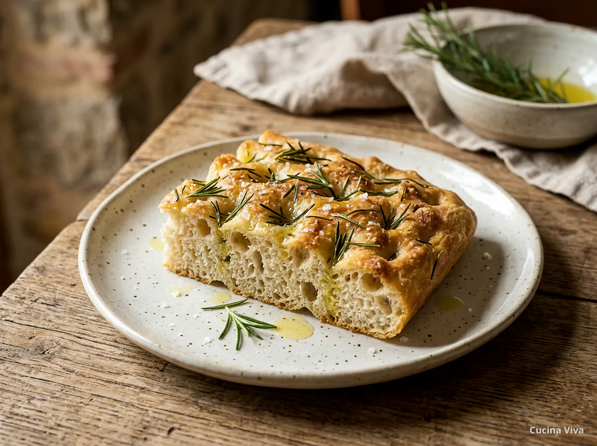 Фокачча с розмарином — готовое блюдо из категории «Выпечка» на сайте Viva Cucina