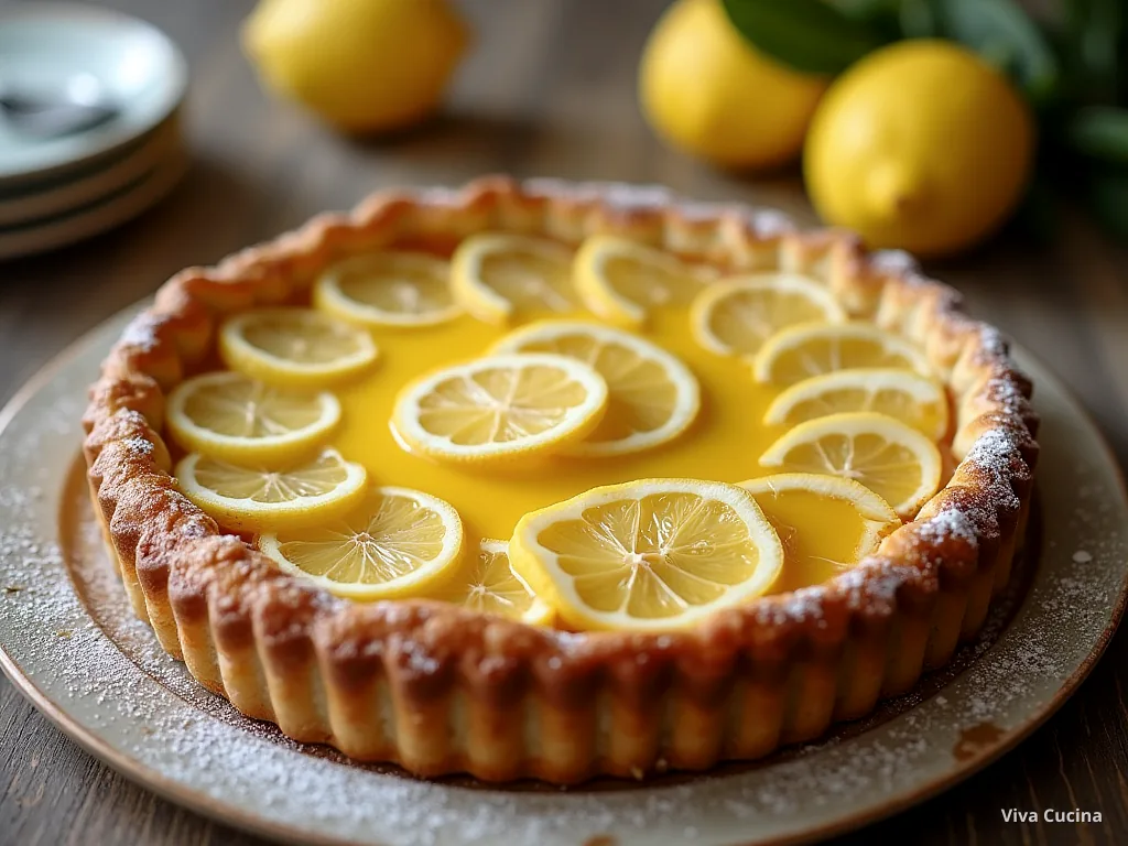 Лимонная кростата — готовое блюдо из категории «Десерты» на сайте Viva Cucina