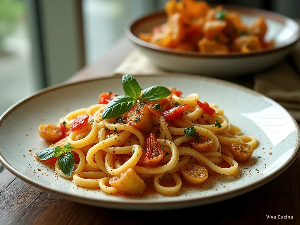 Лингвини с артишоками и сливочно-грибным соусом — готовое блюдо из категории «Паста» на сайте Viva Cucina