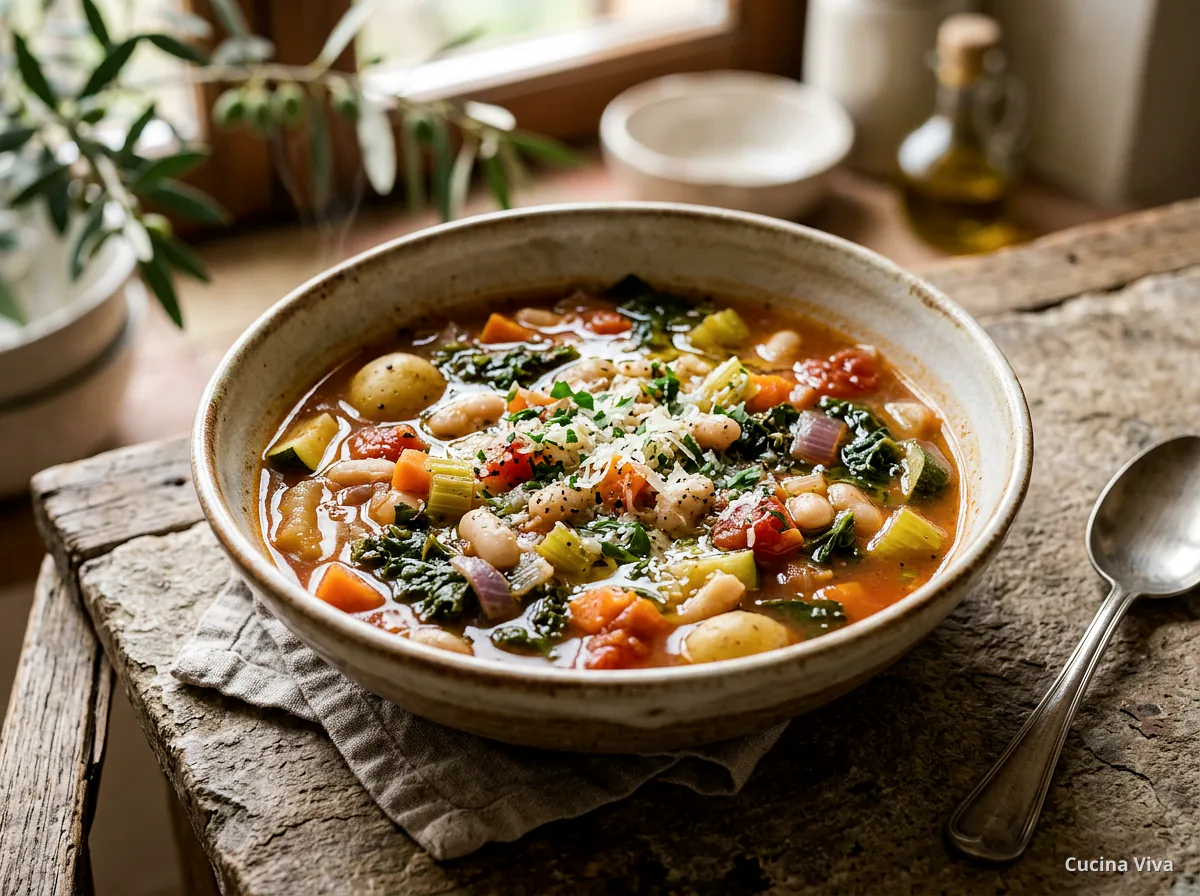 Минестроне — готовое блюдо из категории «Супы» на сайте Viva Cucina