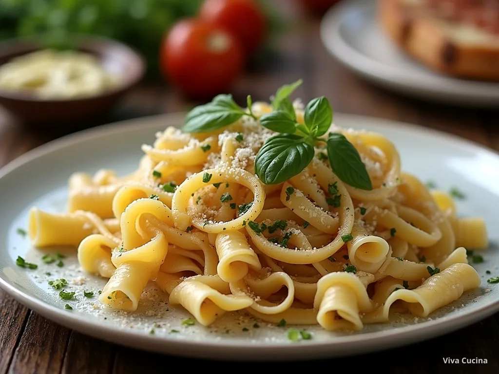 Паппарделле с цукини и соусом из тунца и каперсов — готовое блюдо из категории «Паста» на сайте Viva Cucina