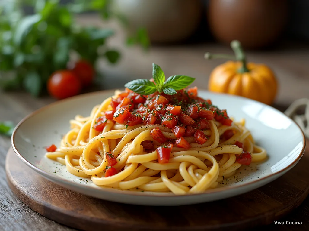 Ригатони с шпинатом и сливочно-грибным соусом — готовое блюдо из категории «Паста» на сайте Viva Cucina